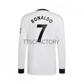 Maillot de Foot Manchester United Cristiano Ronaldo 7 Extérieur 2022-23 Manches Longues